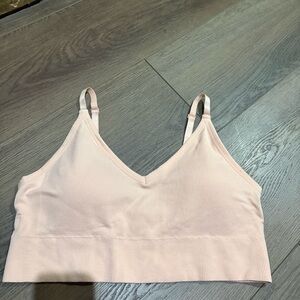 Carisma Soft peach Ribbed Top plus size 2X sports bra good condition